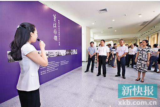 ■圖為首場展覽,主題為“篁溪雅韻——南城文學藝術獲獎作品匯報展”。